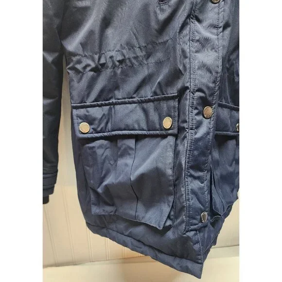 Wantdo Women's Ski Jacket/Winter Coat Navy with Faux Fur Trim Small - Picture 15 of 16